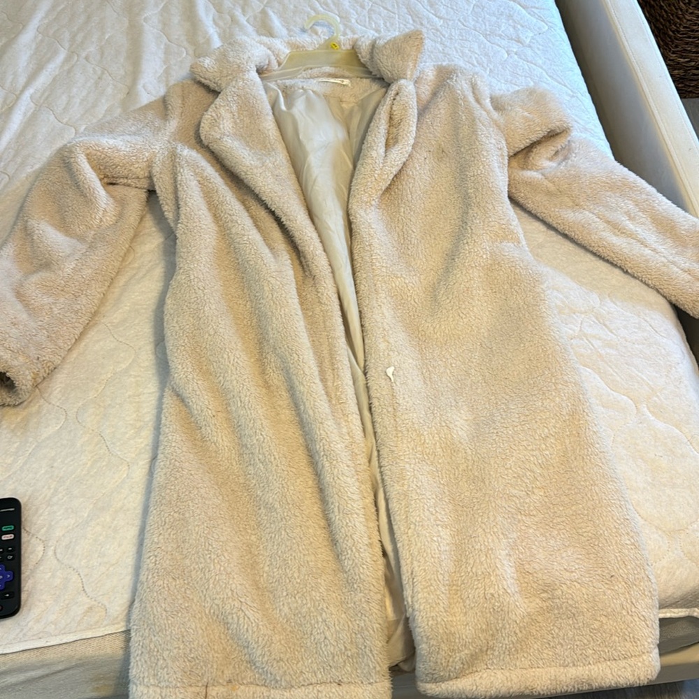 Size medium fuzzy coat